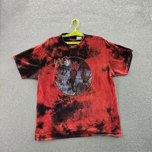 Slayer Live Undead Men Shirt L Red Tie-Dye Global Graphic Metal Rock